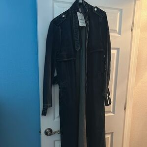 Zara Black and Blue Jean Jackets Casual Collection